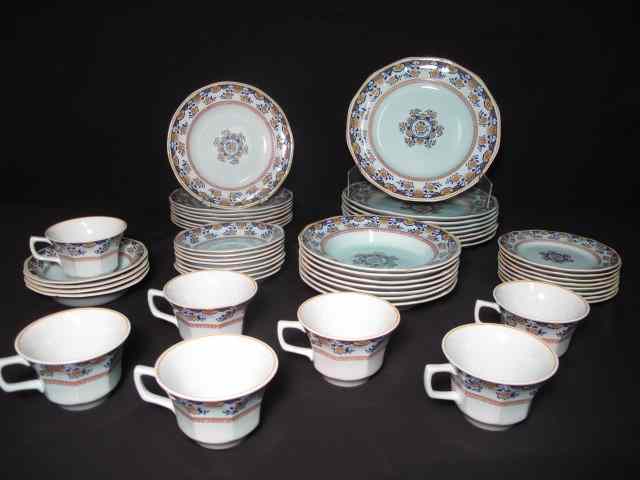 Appraisal: Adams Calyx Ware china dinnerware in the ''Shalimar'' pattern total