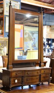 Appraisal: Victorian inlaid desk top vanity executed in the Federal taste