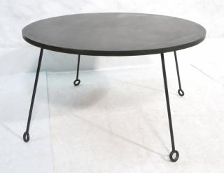 Appraisal: Steel Jean Royere style Cocktail Coffee Table Ro Steel Jean