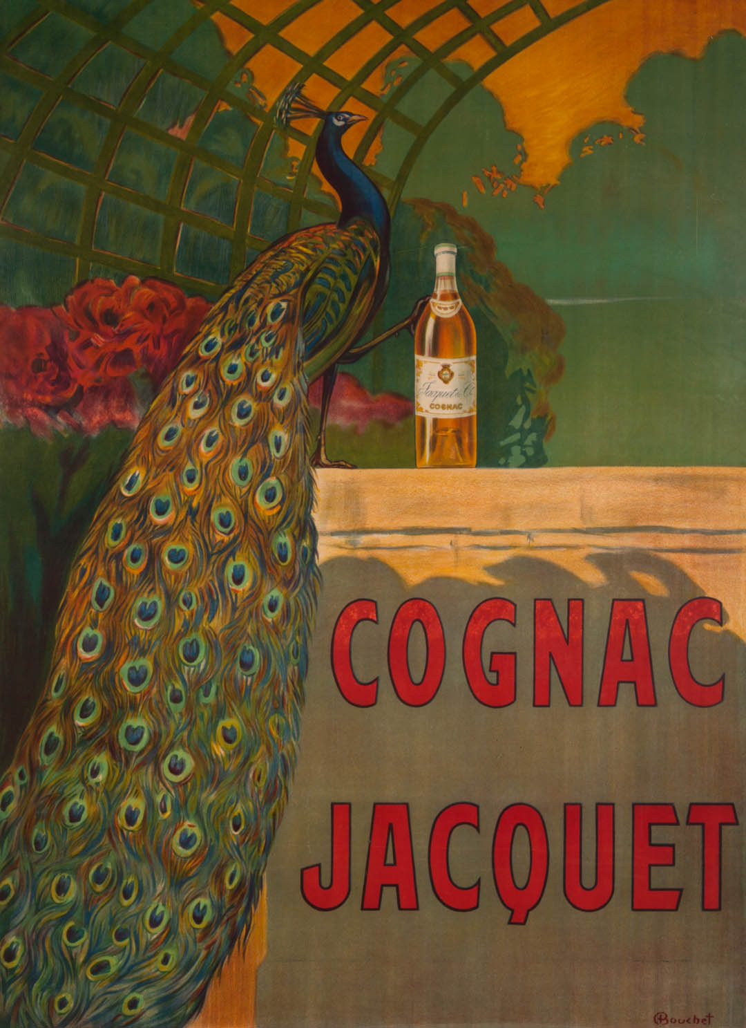 Appraisal: Camille Bouchet Cognac Jacquet lithograph poster French early th century