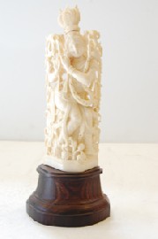 Appraisal: INDIAN IVORY FIGURE OF A GODDESS