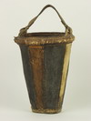 Appraisal: FIRE BUCKET - th C European hand stitched leather fire