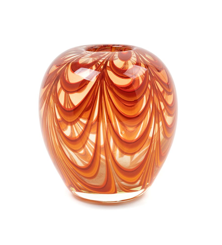 Appraisal: Dominick Labino American - Paperweight Vase Dominick Labino American -