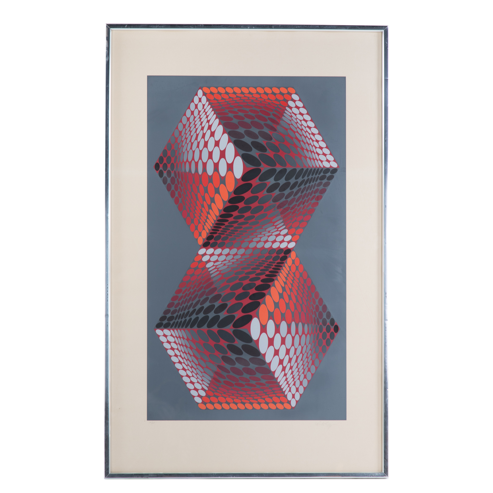 Appraisal: VICTOR VASARELY META SERIGRAPH Hungarian French - Serigraph in colors