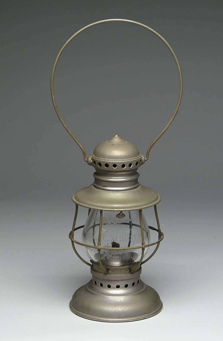 Appraisal: EARLY ADAMS WESTLAKE RAILROAD STYLE LANTERN PRESENTED TO CAPT F