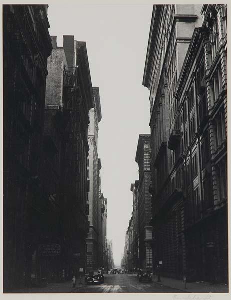 Appraisal: RUDY BURCKHARDT American - Untitled Manhattan Street c Gelatin silver