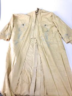 Appraisal: Chinese ca linen robe or under robe with white silk