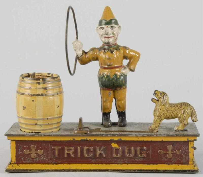 Appraisal: Cast Iron Trick Dog Mechanical Bank Description Manufactured by Shepard