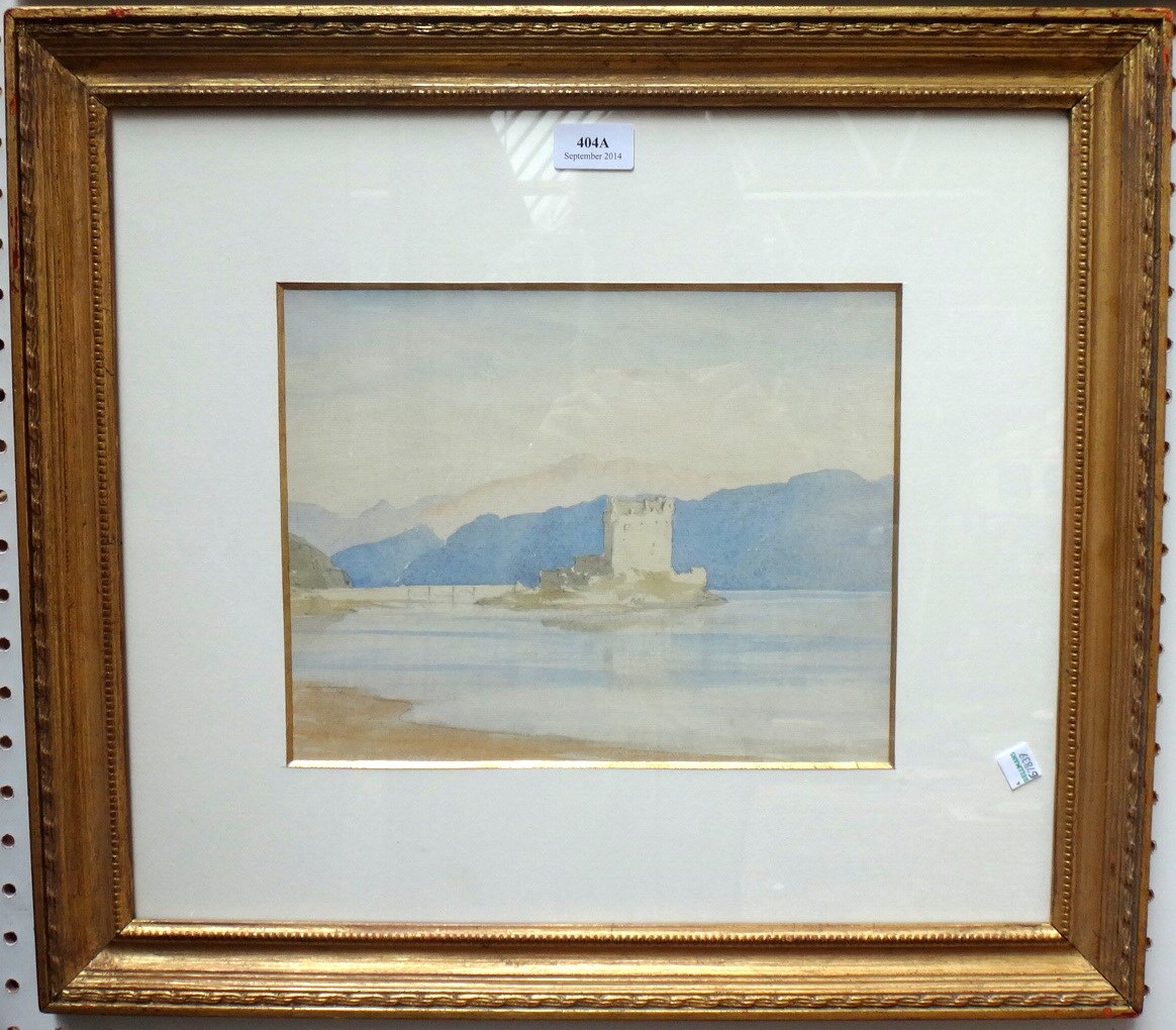 Appraisal: Myles Tonks - Castle in Scotland watercolour cm x cm