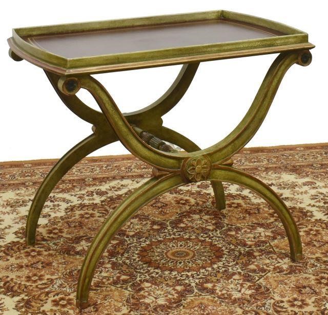 Appraisal: Minton-Spidell York side table late th c having raised gallery