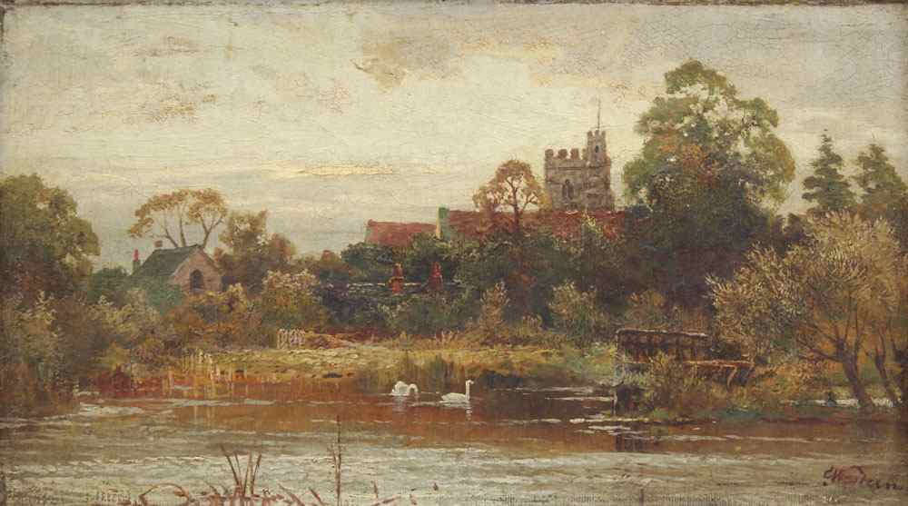 Appraisal: WESTERN Charles English th C View of the Abbey From