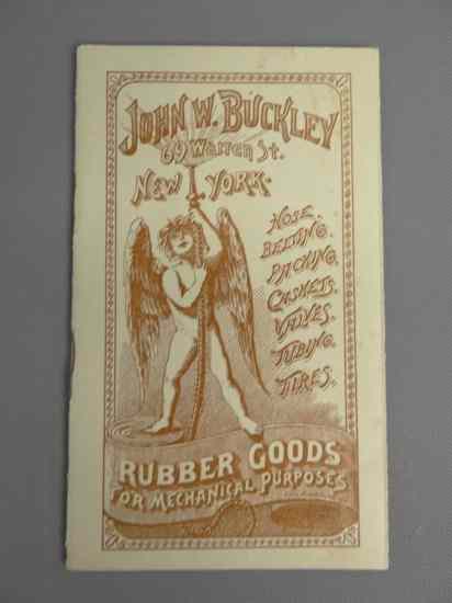 Appraisal: Catalog ''John W Buckley New York Rubber Goods'' pages c