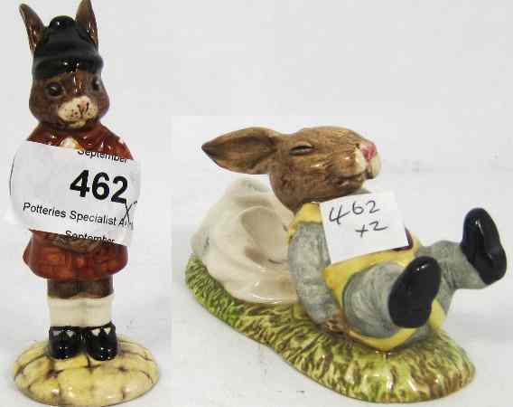 Appraisal: Royal Doulton Bunnykins Figures Freefall Bunnykins DB And Brownie Bunnykins