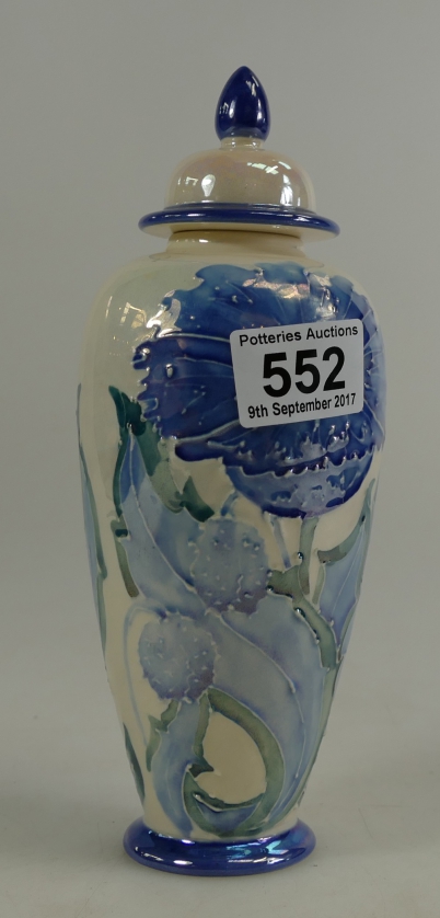 Appraisal: Moorland Pottery jar and cover in Blue Poppy design by