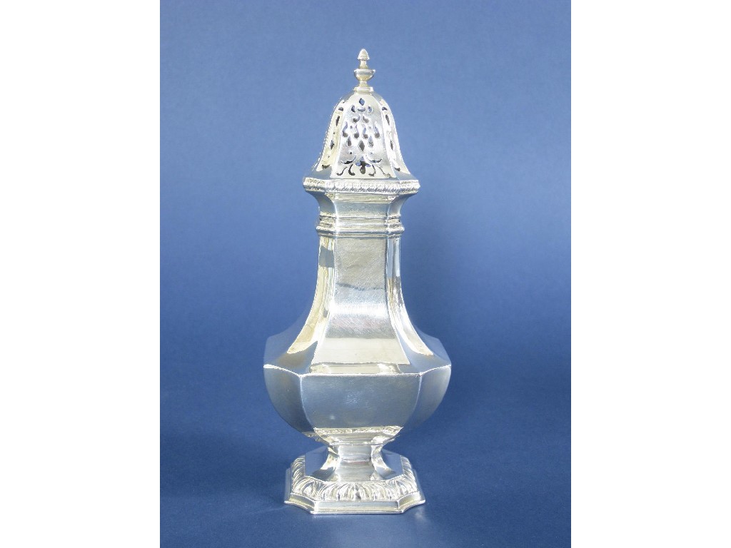 Appraisal: An Edward VII square section Sugar Caster London