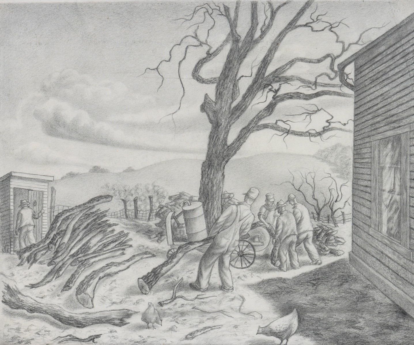 Appraisal: JOSEPH MEERT - GRAPHITE ON PAPERJoseph John Paul Meert -