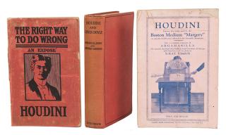 Appraisal: Houdini Harry Ehrich Weisz Three Works By or Related to