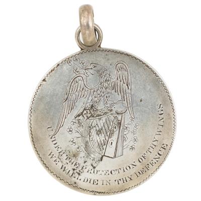 Appraisal: CONFEDERATE SHOOTING MEDAL Inscribed Presented by the Officers of the