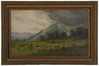 Appraisal: Ransome Gillet Holdredge ''The Storm'' Cows in a mountain landscape