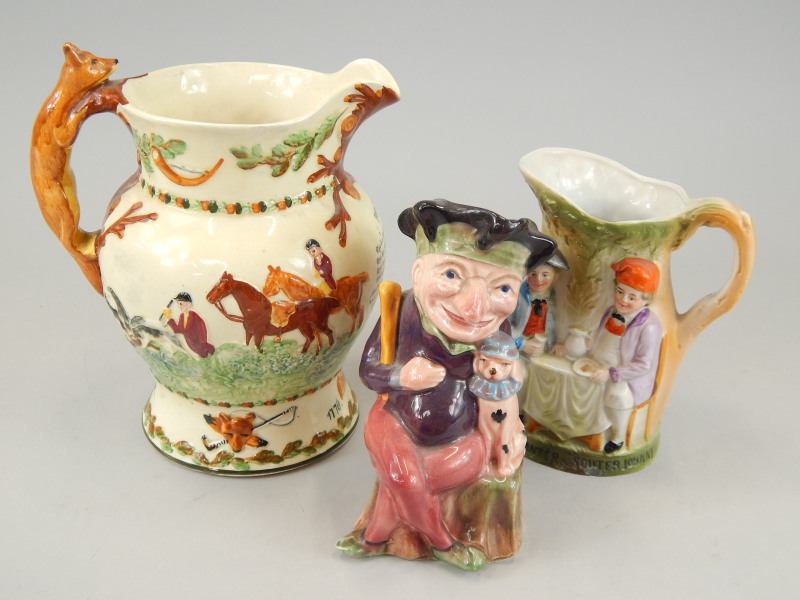 Appraisal: Three collectable ceramic items to include a Crown Devon John