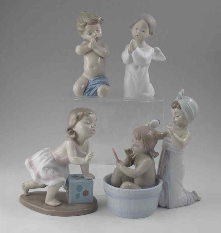 Appraisal: LLADRO PORCELAIN FIGURINES MY FIRST STEPS Joan Coderch sculptor issued