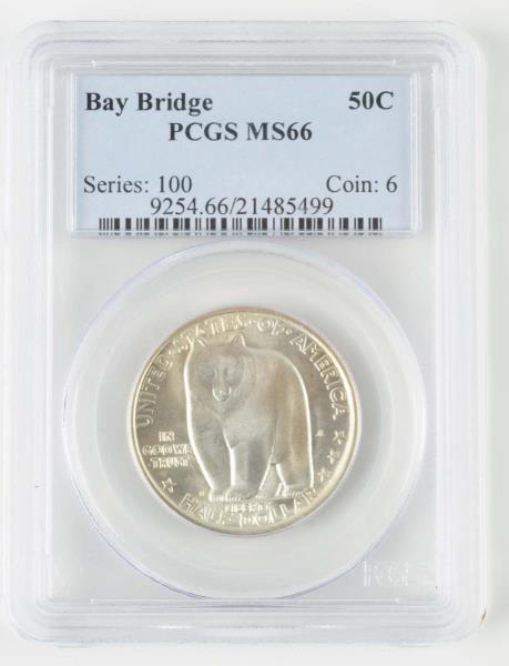 Appraisal: Commemorative Bay Bridge PCGS MS