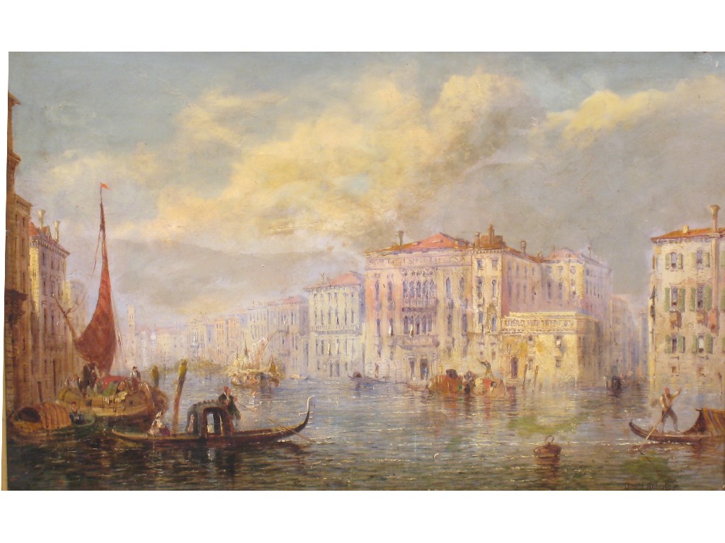 Appraisal: CIRCLE OF JAMES SALT Venice bears signature 'D Roberts' oil