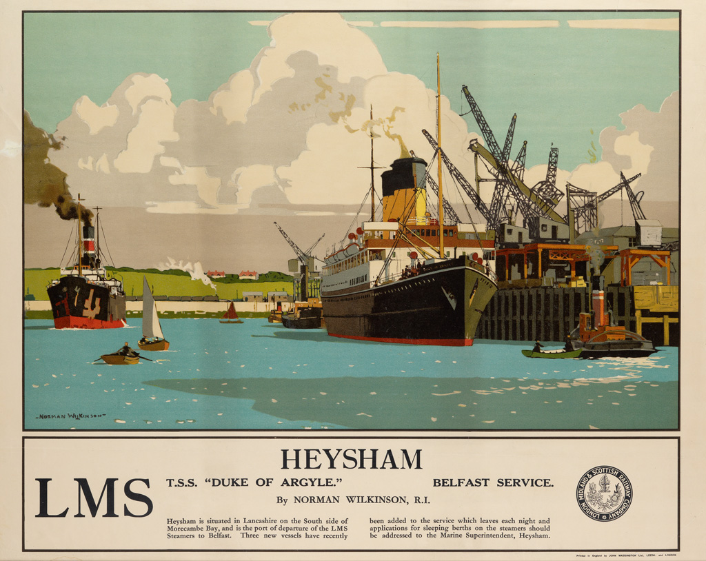 Appraisal: NORMAN WILKINSON - HEYSHAM LMS Circa x inches x cm