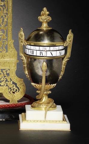 Appraisal: An early th century French silvered and gilt brass urn