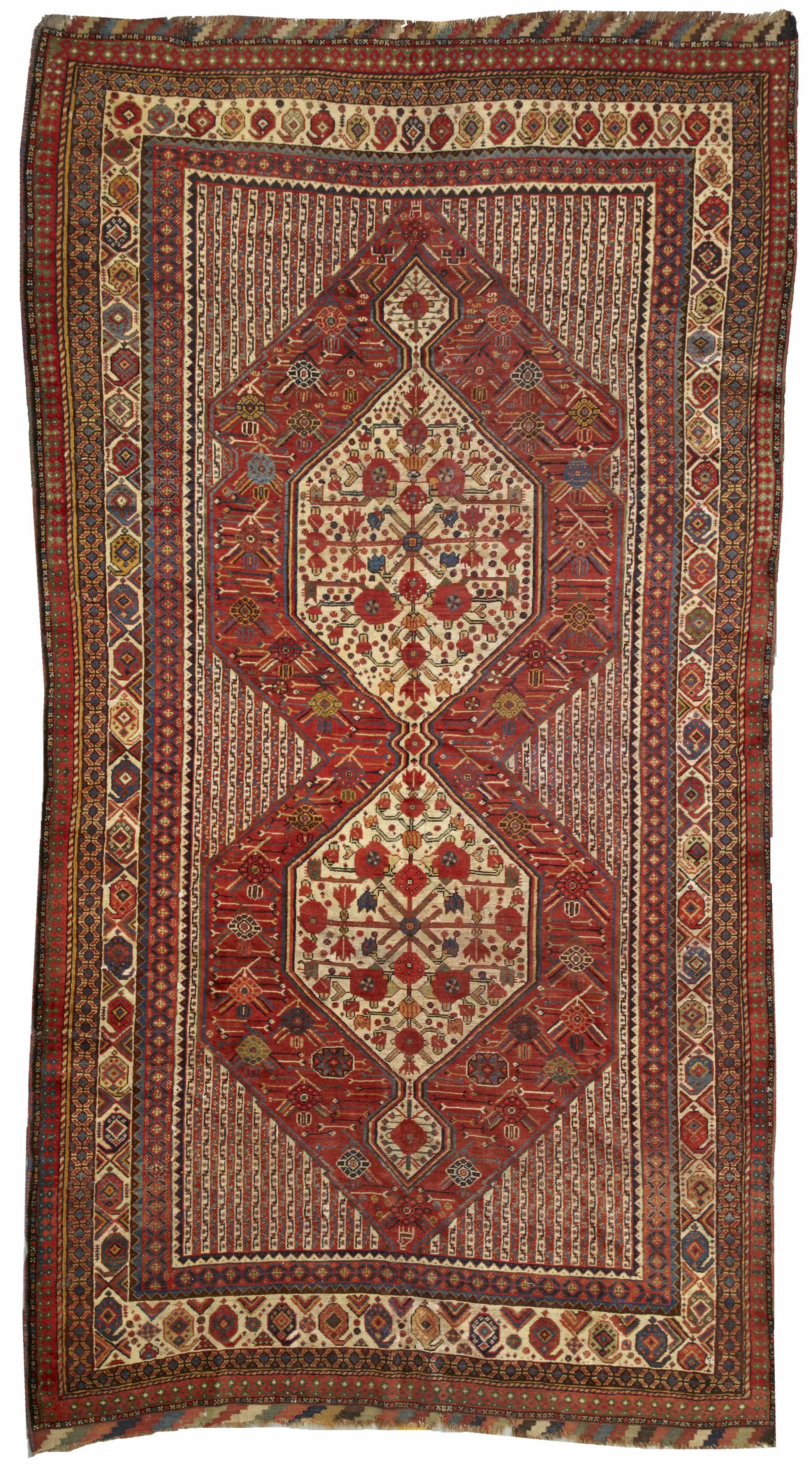 Appraisal: A Qashq'ai long carpet Southwest Persialate th centurysize approximately ft