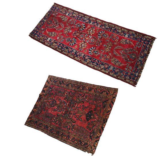 Appraisal: TWO ORIENTAL RUGS Second quarter- th century Lillihan with floral