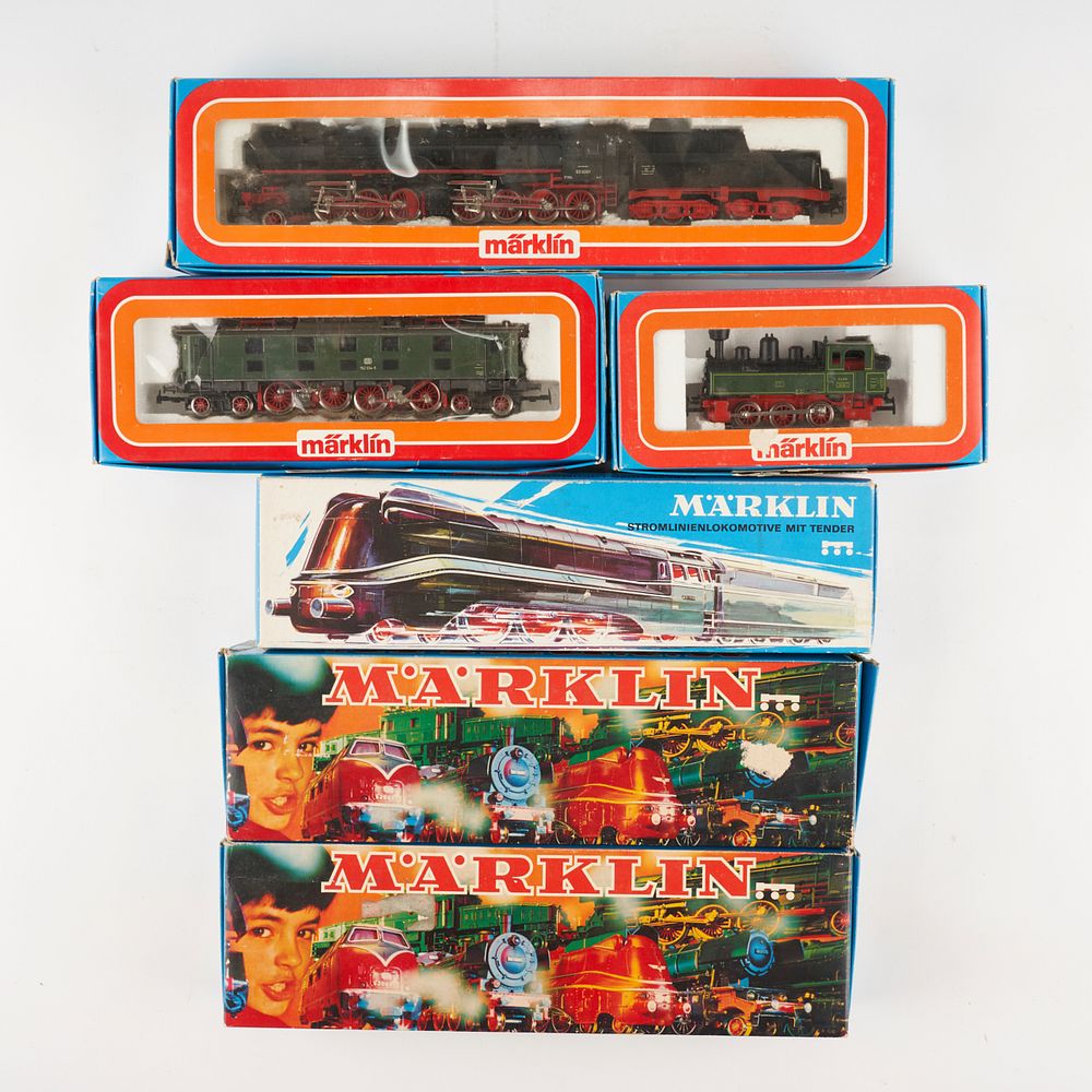 Appraisal: Grp Marklin Electric Train Engines Marklin Germany Group of six