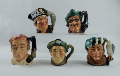 Appraisal: A collection of Royal Doulton small character jugs to include