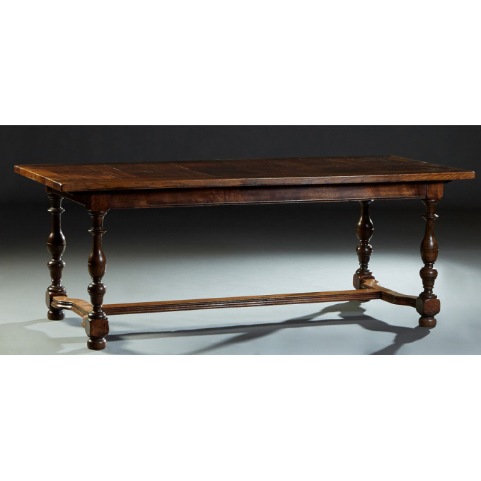 Appraisal: French Carved Oak Louis XVI Style Dining Table early th