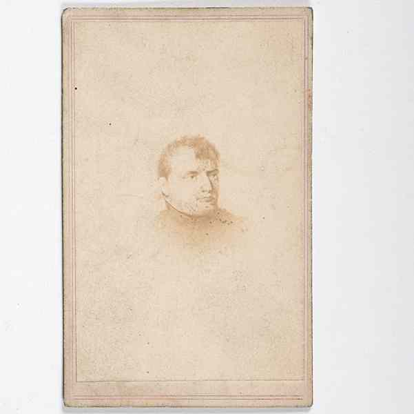 Appraisal: Napoleon Bonaparte CDV CDV vignette of Napoleon Bonaparte with backmark