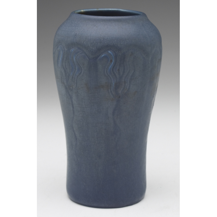 Appraisal: Hampshire vase bulbous shape with a stylized design covered in