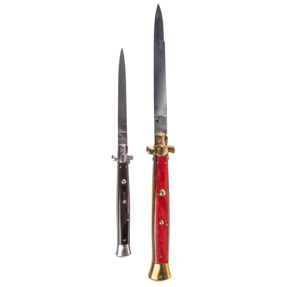 Appraisal: ITALIAN OVERSIZE STILETTO SWITCHBLADE KNIVES items including Monster Italian Classic