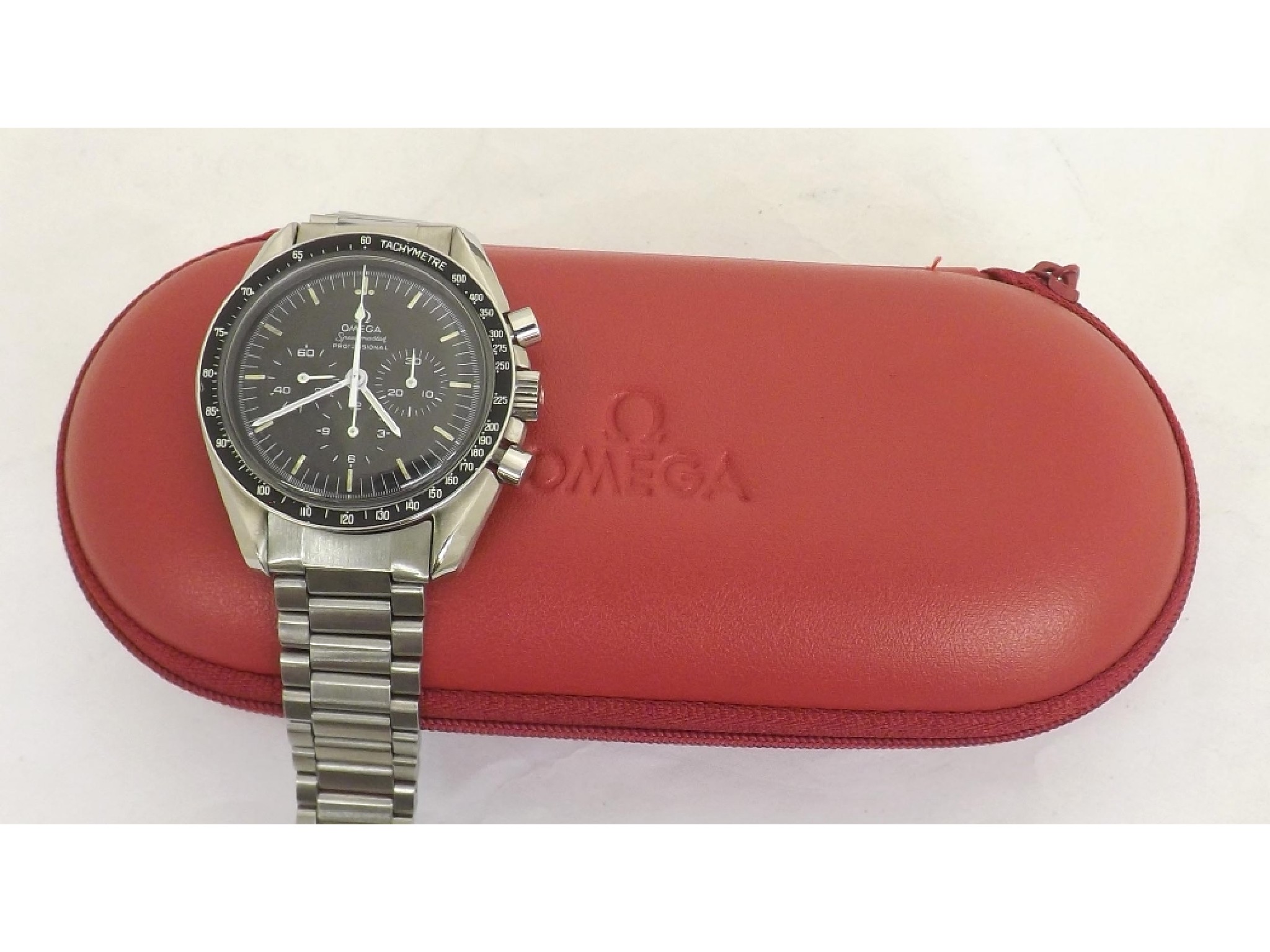 Appraisal: Omega Speedmaster Professional 'Moon' chronograph stainless steel gentleman's bracelet watch