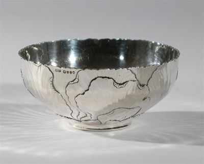 Appraisal: An Aesthetic Movement Liberty Co silver bowl floriform stamped marks