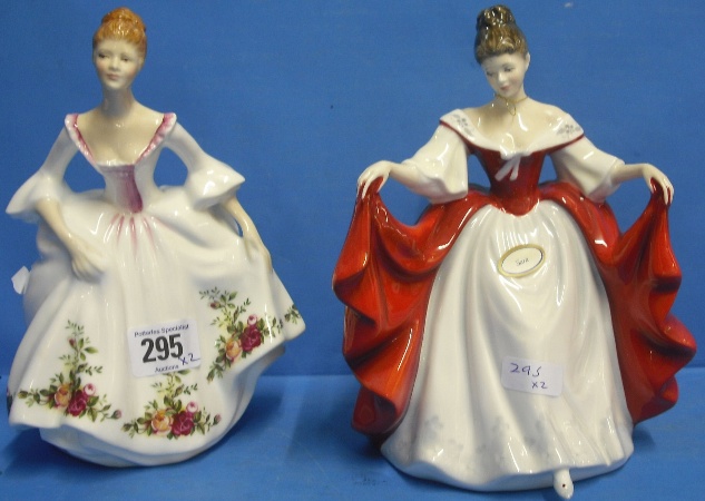 Appraisal: Royal Doulton Figures Sarah HN and Country Rose HN