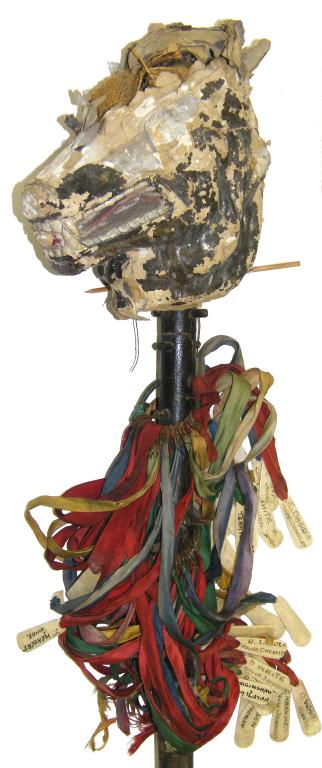 Appraisal: Morris Dancing Hobby Horse the papier mache head in the