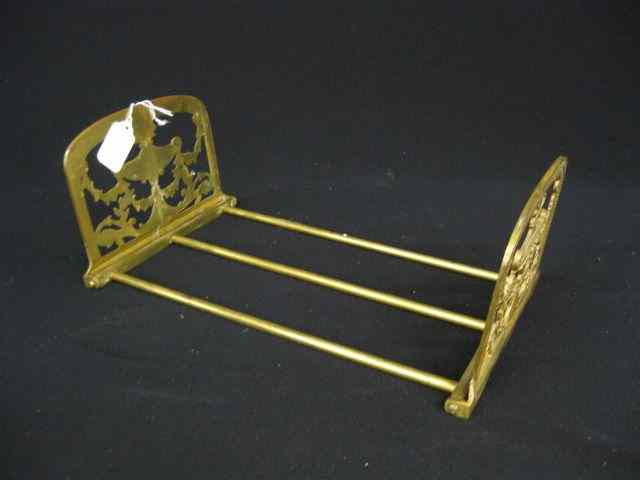 Appraisal: Victorian Brass telescopic Book Rack