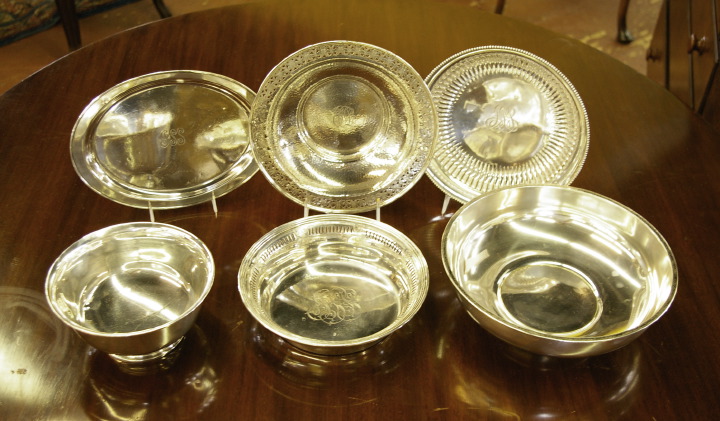 Appraisal: Good Six-Piece Collection of American Sterling Silver comprised of a