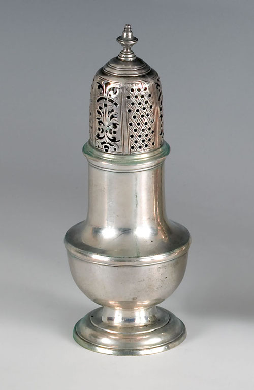 Appraisal: Georgian silver caster ca - bearing the touch of Samuel