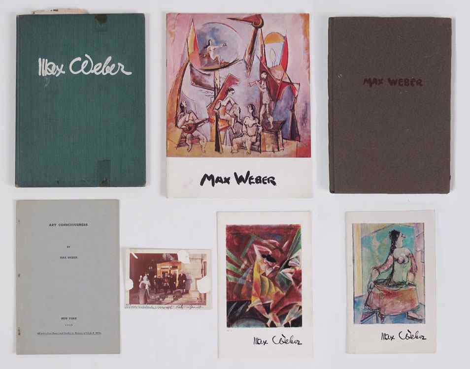 Appraisal: PIECE SIGNED MAX WEBER ART BOOKS To include ''Max Weber''