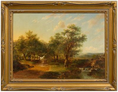 Appraisal: J A Hekking painting Joseph Antonio Hekking New York Michigan