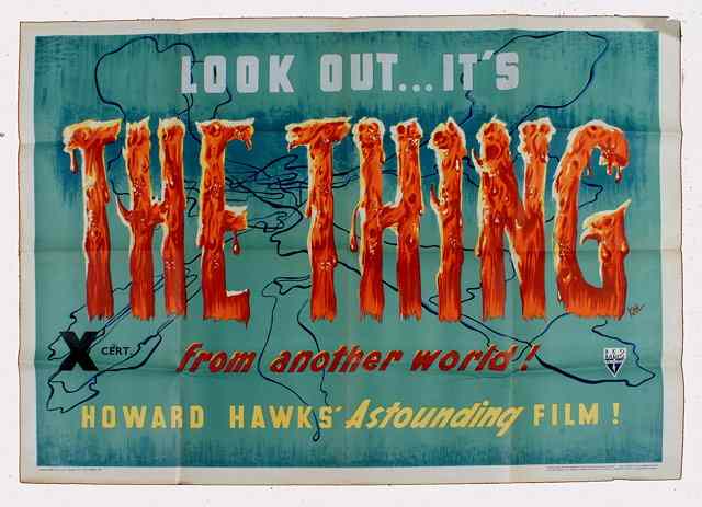 Appraisal: THE THING RKO horror starring Margaret Sheridan British quad x