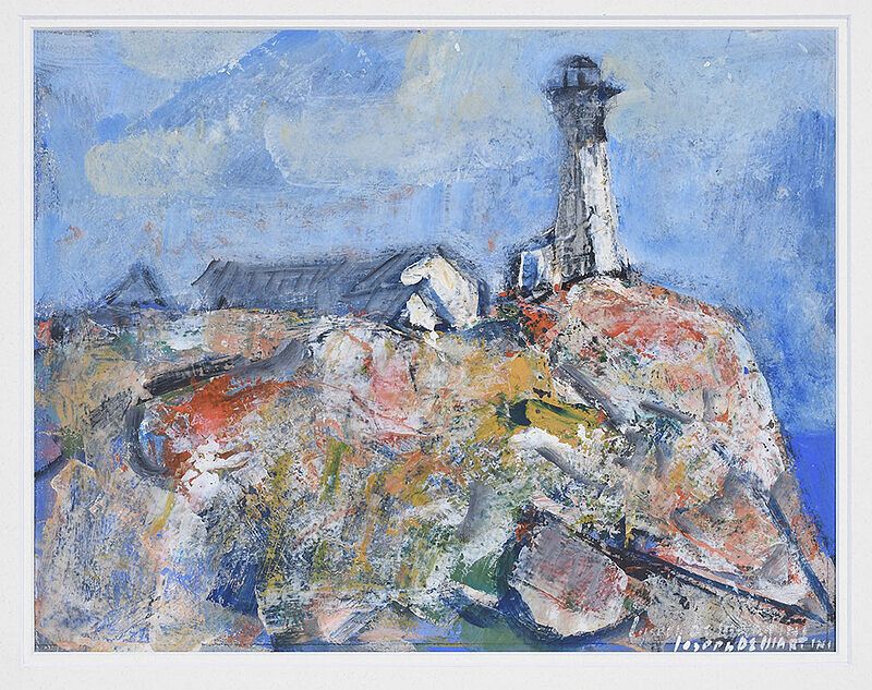 Appraisal: Joseph DeMartini New York Massachusetts - Lighthouse Maine possibly Monhegan