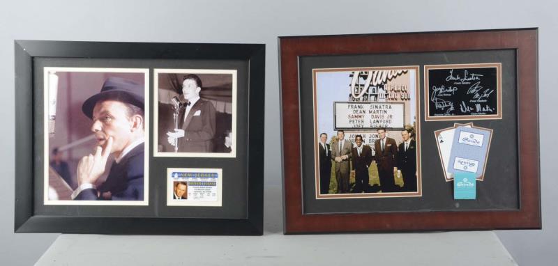 Appraisal: Lot Of Frank Sinatra Memorabilia Displays Including - featuring a