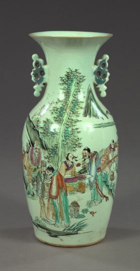 Appraisal: Large Kuang Hsu Two-Handled Porcelain Vase of baluster form in